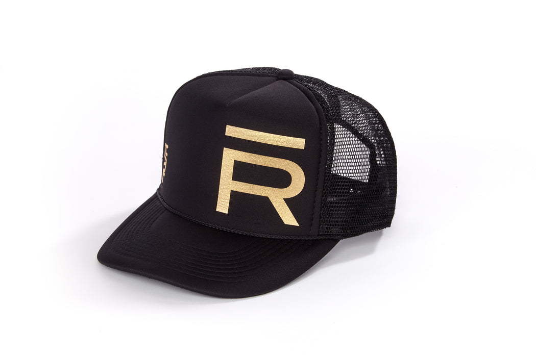 Trucker hat Black and Gold